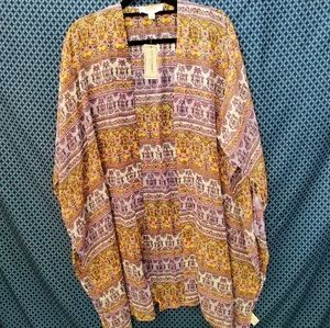 No Comment NY•LA - Junior's multicolored sheer floral cover up. New. Size - M